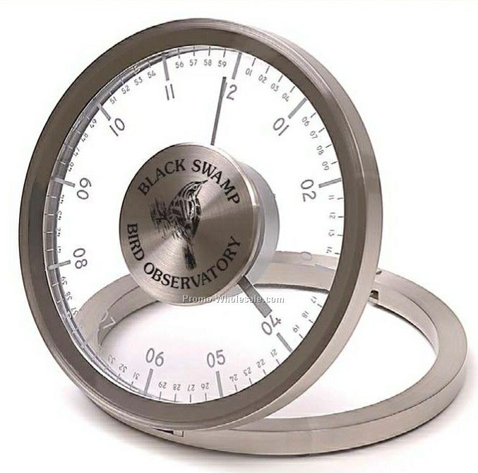 Metropolis Metal Table Clock