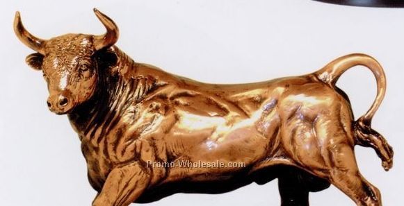 Mexican Bull Figurine-copper Finished