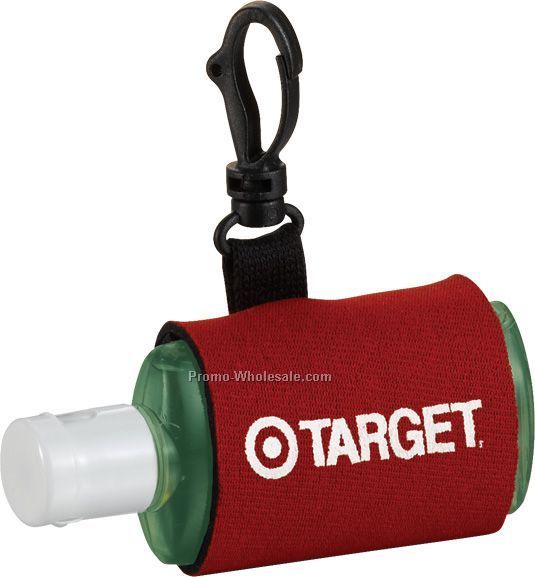 Neoprene 1 Oz. & 2 Oz. Bottle Sleeve With Swivel Snap Hook