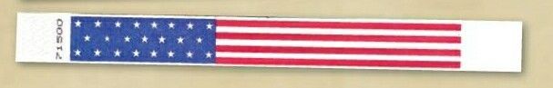 Novelty Strong Band Pre-printed Us Flag Wristband