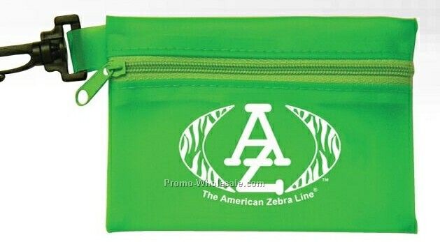 Nylon Zipper Pouch W/Clip