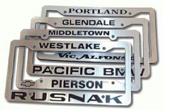 Panel Fx License Plate Frame (Hot Stamped Face)