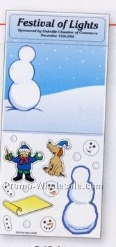 Peel N Play Christmas Stickers With Snowmen & Sleigh
