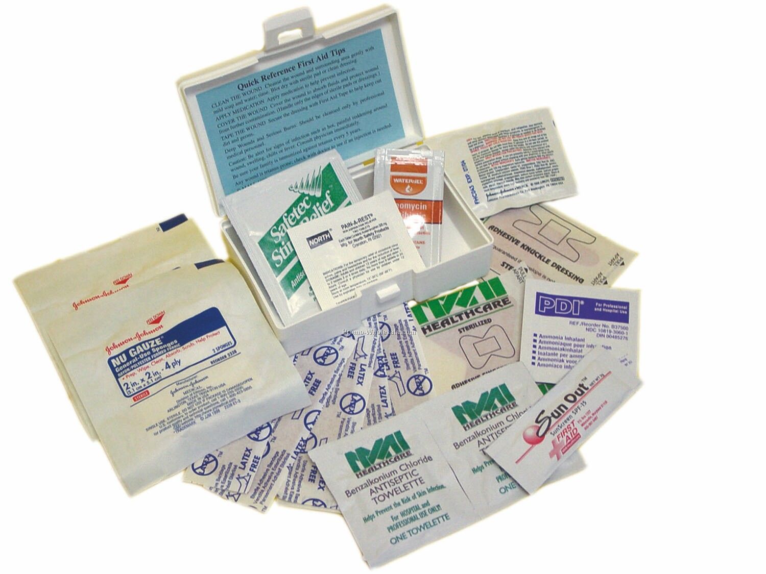 Personal Travel First Aid Kit W/ 4 Color Process Label