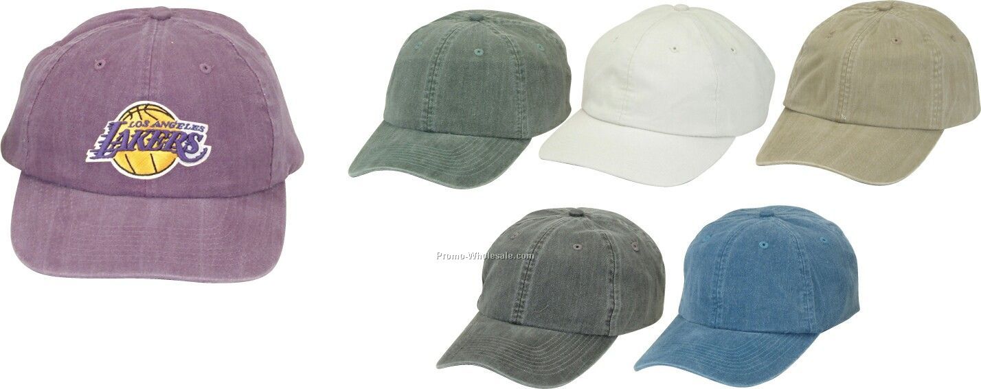 Pigment Dyed Washed Brushed Cotton Cap