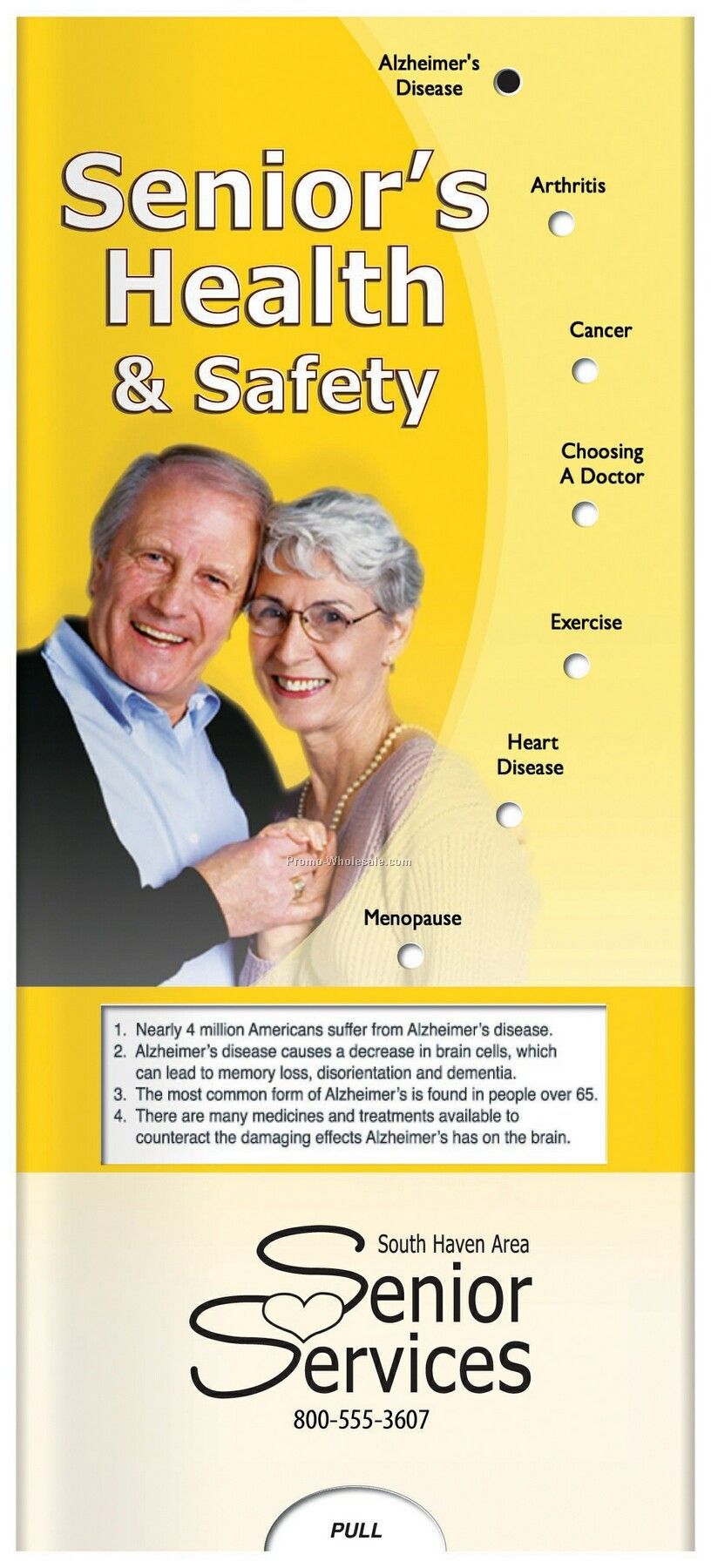 Pillowline Senior's Health & Safety Pocket Slider Chart
