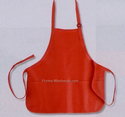 Polyester/ Cotton Mid-length Apron W/ Pouch