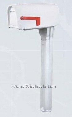 Postmax 1 Piece Mailbox System - White (Blank)