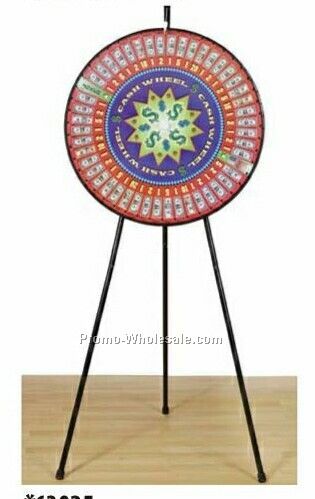 Pre-designed Cash Floor Stand Prize Wheel