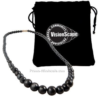 Premium 16" Magnetic Hematite Graduated Necklace