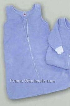 Premium Fleece Baby Snuggle Sack With Zipper & No Sleeves