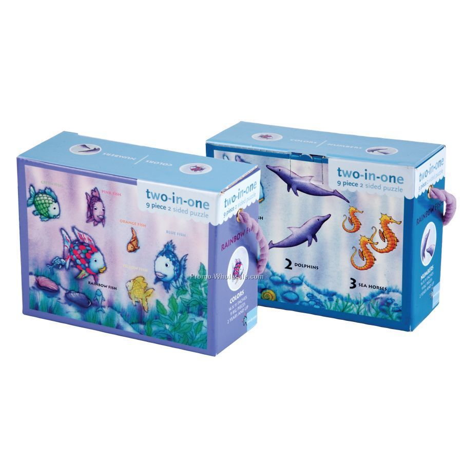 Rainbow Fish Colors / Numbers 2-in-1 Puzzle