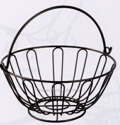 Round Fruit Basket With Handle