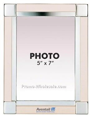 Satin Nickel 2-tone Photo Frame (5"x7")