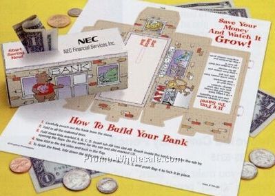 Save Your Money & Watch It Grow Paper Bank