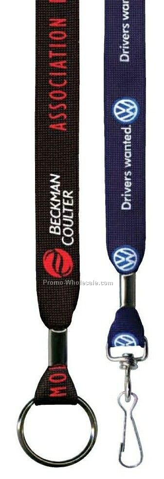 Silk Screened Tubular Lanyard