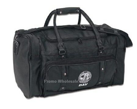 Simulated Leather Overnight Duffel Bag