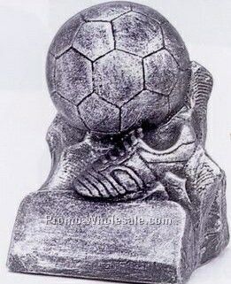 Small Soccer Ball And Shoe Sculpture