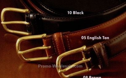 Smooth Leather Dress Belts