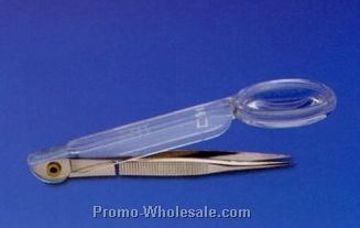 Splinter Forceps With Magnifier