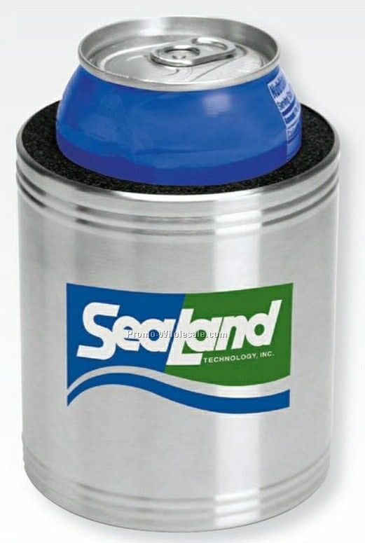 Stainless Steel Foam Insulated Can Cooler (4"x3-1/2")