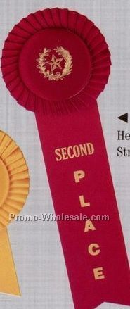 Standard Stock Rosette With Single 8" Streamer - 1st Place