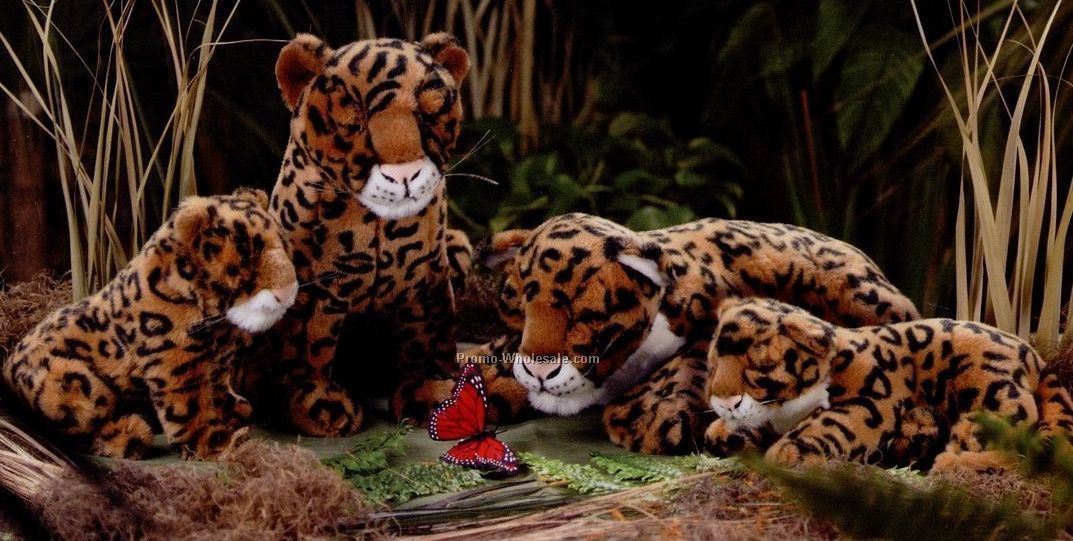 Stock 14" Stuffed Laying Leopard