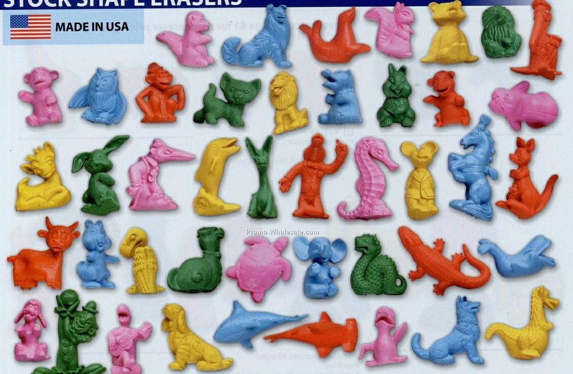 Stock Shape Eraser - Itty Bitty Figurines