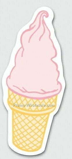 Stock Shape Flexible Magnet- Ice Cream Cone