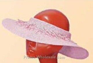 Straw Open Crown Wide Brim Hat (One Size Fit Most)