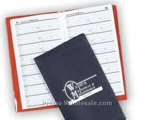 Suedene Telephone/ Address Book For Pocket & Purse