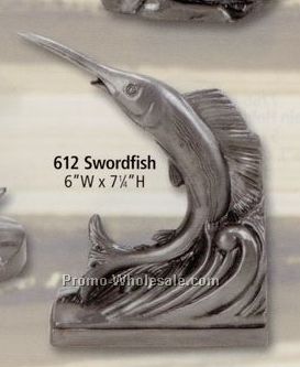 Swordfish Book End (6"x7-1/4")