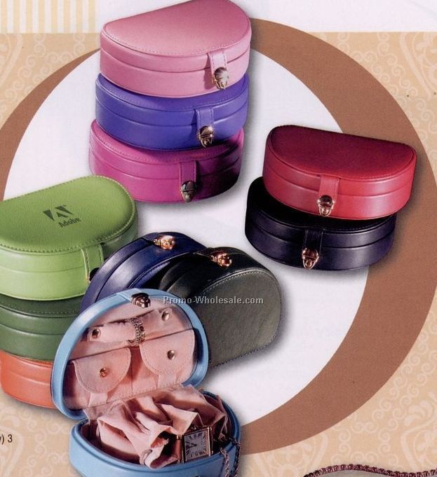 Synthetic Leather Mini Jewelry Box (3-3/4"x5-1/4"x1-5/8")