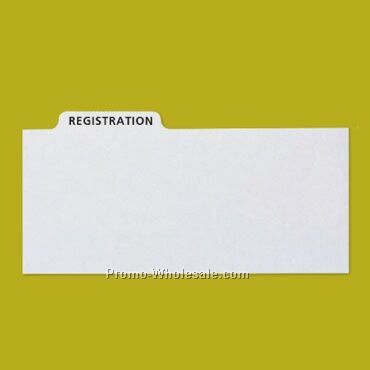 Tab Inserts For Registration Envelope File Box - Pack Of 24 (Small)