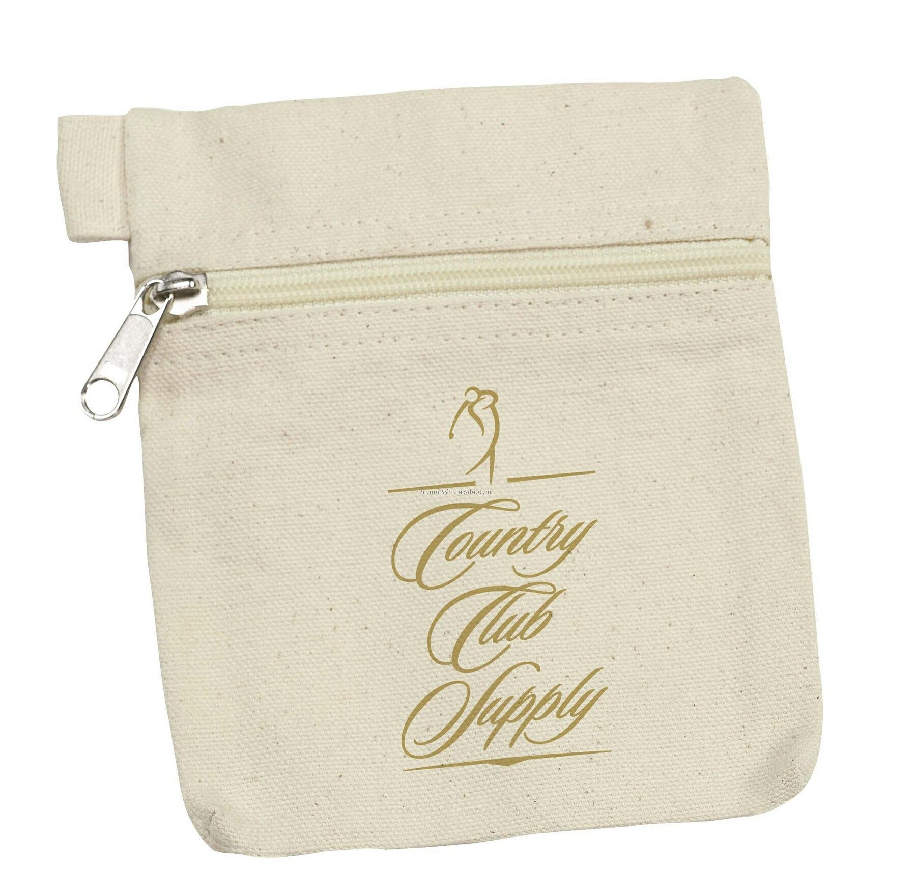 Tee Off Medium Organic Cotton Pouch