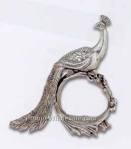The 1824 Collection Silverplated Peacock Napkin Ring