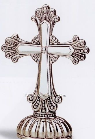 The Abbey Collection Silverplate Standing Cross