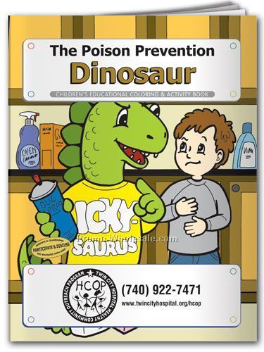 The Poison Prevention Dinosaur Coloring Book