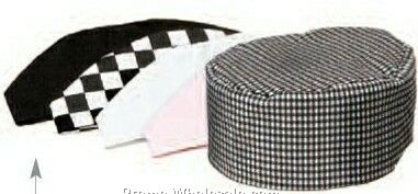 Traditional Twill Pill Box Hat W/ Hook & Loop Closure (Houndstooth)
