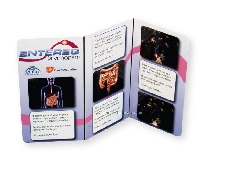 Tri Fold Plastic Living Hinge Brochure