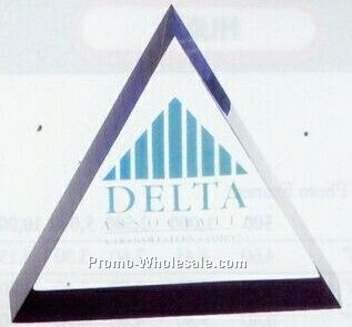 Triangle Clearcast Lucite Embedment (4" Per Side)