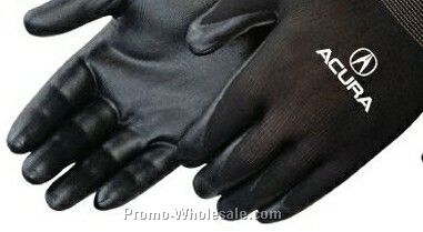 Ultra Thin Black Nitrile Foam Palm Coated Black Knit Gloves
