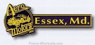 Up To 2"x7" Custom 3d Vehicle Nameplate With Adhesive