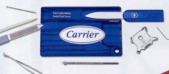 Victorinox Swisscard Swiss Army Set - Translucent Sapphire Blue