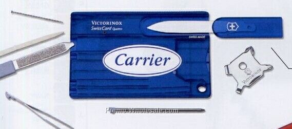 Victorinox Swisscard Swiss Army Set - Translucent Sapphire Blue