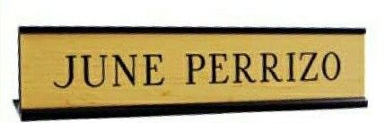 Wall Name Plate W/ Insert - 3"x8"x1/16"