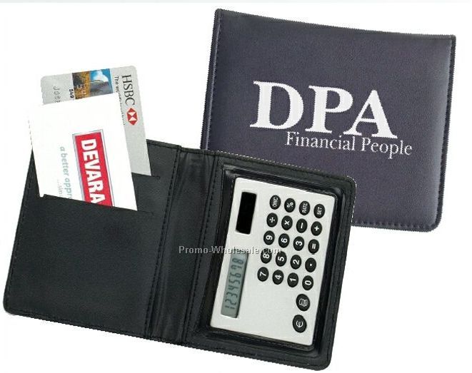Wallet Calculator Card Holder W/ Currency Converter