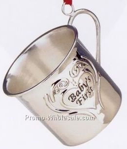 Williamsburg Baby's First Christmas Cup Ornament W/ Engraved Year