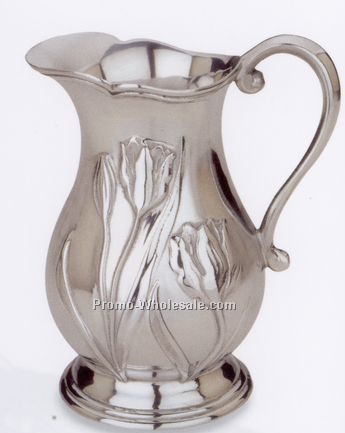 Williamsburg Palace Garden Serveware Polished Aluminum Pitcher