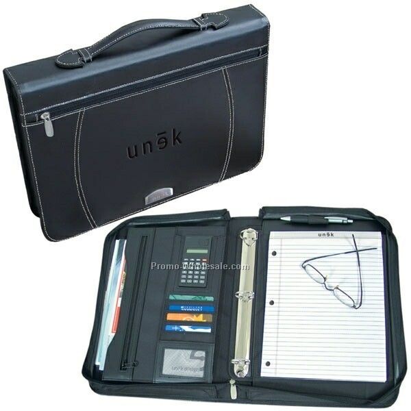 Zippered Notebook Binder - 14-1/2"x10-1/2"x2" (Not Imprinted)